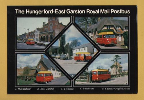 `The Hungerford-East Garston Royal Mail Postbus` - Postally Unused - Post Mail Postcard.